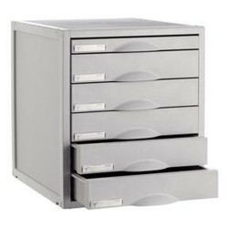Modular Filing Cabinet Archivo 2000 ArchiSystem 6 συρτάρια Γκρι (35,6 x 31,6 x 36,2 cm)