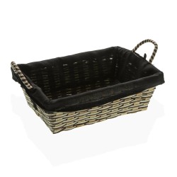 Καλάθι για το ψωμί Versa Λευκό Μαύρο Bamboo Φύκια 19 x 9 x 27 cm (1 μονάδα)