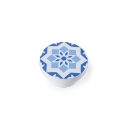 Κουμπί Rei e242 Μπλε ξύλο οξιάς Ø 40 x 22 mm 4 Τεμάχια