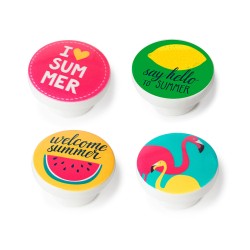 Κουμπί Rei m11 ξύλο οξιάς Εικονογραφημένο Ø 40 x 22 mm 4 Τεμάχια