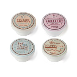 Κουμπί Rei m8 ξύλο οξιάς Εικονογραφημένο Ø 40 x 22 mm 4 Τεμάχια