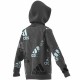 Unisex Φούτερ με Κουκούλα Adidas Performance Σκούρο γκρίζο Unisex Φούτερ με Κουκούλα Adidas Performance Σκούρο γκρίζο