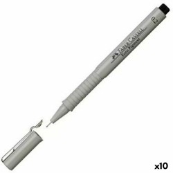 Μαρκαδόροι Faber-Castell Ecco Pigment 0,2 mm Μαύρο (x10)