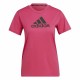 Γυναικεία Μπλούζα με Κοντό Μανίκι Adidas Designed 2 Move Logo Φούξια