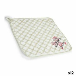 Πανί κουζίνας Kinvara 1220 Λευκό Πράσινο 50 x 0,3 x 50 cm (12 Μονάδες)
