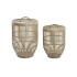 Σετ Καλαθιών DKD Home Decor Φυσικό Ανοιχτό καφέ Bamboo (2 Τεμάχια)