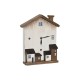 Bordklokke DKD Home Decor 26 x 7 x 31 cm Λευκό Σπίτια Bordklokke DKD Home Decor 26 x 7 x 31 cm Λευκό Σπίτια