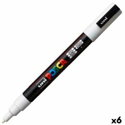 Μαρκαδόρος POSCA PC-3M Λευκό (x6)
