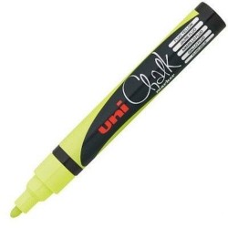 Δείκτες υγρής κιμωλίας Uni-Ball PWE-5M Κίτρινο (6 Τεμάχια)
