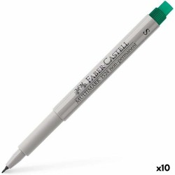 Μαρκαδόροι Faber-Castell Multimark 1524 Πράσινο (x10)