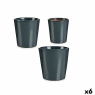 Σετ από Γλάστρες Ibergarden LINCE PQ - 7011 Ανθρακί Άργιλος (x6)