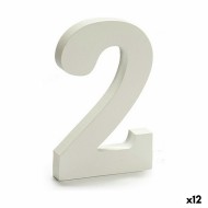 Αριθμοί Pincello 2 Λευκό 1,8 x 21 x 17 cm (12 Μονάδες)