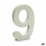 Αριθμοί Pincello 9 Λευκό 1,8 x 21 x 17 cm (12 Μονάδες)