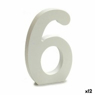 Αριθμοί Pincello 6 Λευκό 1,8 x 21 x 17 cm (12 Μονάδες)