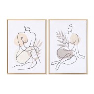 Καμβάς DKD Home Decor πολυστερίνη Καμβάς 50 x 3,5 x 70 cm