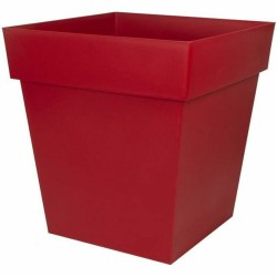 Βάζο Λουλουδιών EDA Tuscan Κόκκινο Τετράγωνο Ø 50 cm (Δωρεάν Μεταφορικά)
