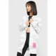 Γυναικείο Αθλητικό Μπουφάν Calvin Klein Full Zip Λευκό Γυναικείο Αθλητικό Μπουφάν Calvin Klein Full Zip Λευκό