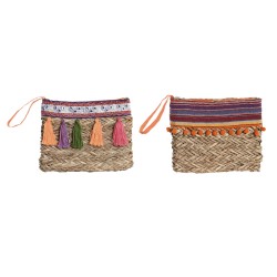 Τσάντα Hippie DKD Home Decor Πολύχρωμο λυγαριά (26 x 4 x 20 cm) (x2)