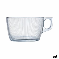 Kopp Luminarc Stripy Μεγάλο Διαφανές Γυαλί (500 ml) (x6)