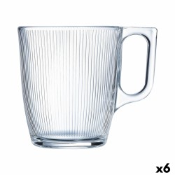 Kopp Luminarc Stripy Πρωινό Διαφανές Γυαλί (250 ml) (x6)