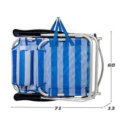 πτυσσόμενη καρέκλα Colorbaby Ναύτης 48 x 48,5 x 84 cm Λευκό Ναυτικό Μπλε