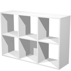Ράφια Artexport Home Office 6 διαμερίσματα Λευκό μελαμίνη 104,1 x 29,2 x 69,8 cm