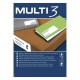 Ετικέτες MULTI 3 105 X 40 mm Λευκό 100 Φύλλα Ετικέτες MULTI 3 105 X 40 mm Λευκό 100 Φύλλα