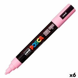 Μαρκαδόρος POSCA PC-5M Ανοιχτό Ροζ (x6)