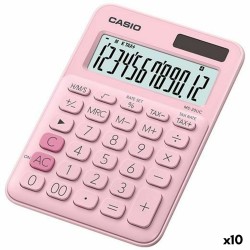 Αριθμομηχανή Casio MS-20UC Ροζ 2,3 x 10,5 x 14,95 cm (x10)