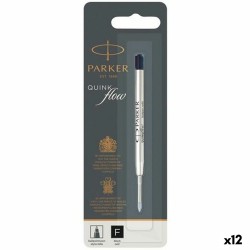 Ανταλλακτικό Στυλό Parker Quink Flow Μαύρο 0,8 mm (12 Μονάδες)