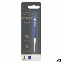 Ανταλλακτικό Στυλό Parker Quink Flow Μπλε (12 Μονάδες)