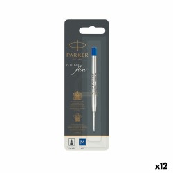 Ανταλλακτικό Στυλό Parker Quink Flow Μπλε (12 Μονάδες)