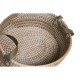 Σετ Καλαθιών DKD Home Decor Καφέ Φυσικό Πολυουρεθάνιο Θαλασσινό γρασίδι Τροπικό 45 x 35 x 18 cm 45 x 34 x 27 cm 2 Τεμάχια