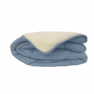 Σκανδιναβικό Παπλώμα Poyet  Motte Calgary Μπλε Μπεζ 400 g /m² 140 x 200 cm