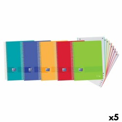 Σετ Σημειωματάριων Oxford Πολύχρωμο A4 160 Φύλλα (5 Μονάδες)