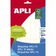 Ετικέτες Apli Λευκό χαρτί 10 Φύλλα 13 x 50 mm (x10) Ετικέτες Apli Λευκό χαρτί 10 Φύλλα 13 x 50 mm (x10)