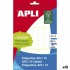 Ετικέτες Apli Λευκό χαρτί 10 Φύλλα 13 x 50 mm (x10)