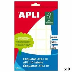 Ετικέτες Apli Λευκό 10 Φύλλα 22 x 32 mm (x10)