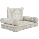 Πολυθρόνα DKD Home Decor Λευκό Μπεζ 90 x 56 x 15 cm Πολυθρόνα DKD Home Decor Λευκό Μπεζ 90 x 56 x 15 cm