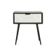Κομοδίνο DKD Home Decor 45 x 38 x 50 cm Μαύρο Μέταλλο Λευκό Ξύλο από Μάνγκο Wengue Κομοδίνο DKD Home Decor 45 x 38 x 50 cm Μαύρο Μέταλλο Λευκό Ξύλο από Μάνγκο Wengue
