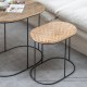 Βοηθητικό Τραπέζι 60 x 39,5 x 60 cm Φυσικό Μαύρο Μέταλλο Ξύλο (x2) Βοηθητικό Τραπέζι 60 x 39,5 x 60 cm Φυσικό Μαύρο Μέταλλο Ξύλο (x2)