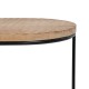Βοηθητικό Τραπέζι 60 x 39,5 x 60 cm Φυσικό Μαύρο Μέταλλο Ξύλο (x2) Βοηθητικό Τραπέζι 60 x 39,5 x 60 cm Φυσικό Μαύρο Μέταλλο Ξύλο (x2)