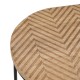 Βοηθητικό Τραπέζι 60 x 39,5 x 60 cm Φυσικό Μαύρο Μέταλλο Ξύλο (x2) Βοηθητικό Τραπέζι 60 x 39,5 x 60 cm Φυσικό Μαύρο Μέταλλο Ξύλο (x2)