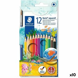 Ακουαρέλα Xρωματιστά Mολύβια Staedtler Noris 12 Τεμάχια Πολύχρωμο (x10)