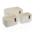 Σετ Καλαθιών Versa 19 x 12 x 26 cm Λευκό