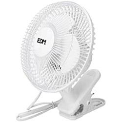 Ανεμιστήρας EDM 33961 Λευκό 15 W Ø 15 cm Σφίξτε