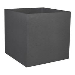 Βάζο Λουλουδιών EDA CF-6540042 Ανθρακί Σκούρο γκρίζο Πλαστική ύλη Τετράγωνο 49,5 x 49,5 x 49,5 cm (Δωρεάν Μεταφορικά)