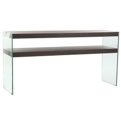 Έπιπλο Εισόδου DKD Home Decor Καφέ Διαφανές 160 x 45 x 80 cm