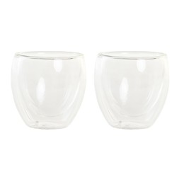 Σετ ποτηριών DKD Home Decor Διαφανές Κρυστάλλινο Βοροπυριτικό γυαλί 100 ml 2 Τεμάχια