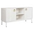 Τηλεόραση DKD Home Decor Χρυσό Μέταλλο Λευκό Ξύλο από Μάνγκο 120 x 40 x 60 cm